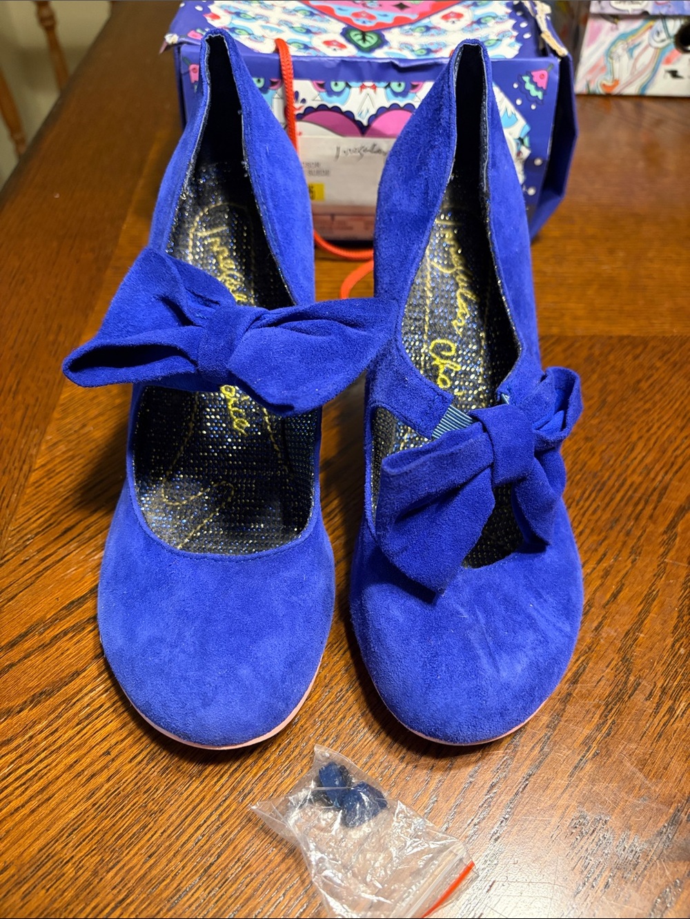 Irregular Choice Windsor-blue suede size 40.5/9.5